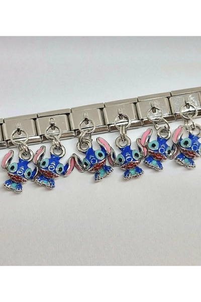 kubotique Stitch Figürlü İtalyan Bileklik Charm