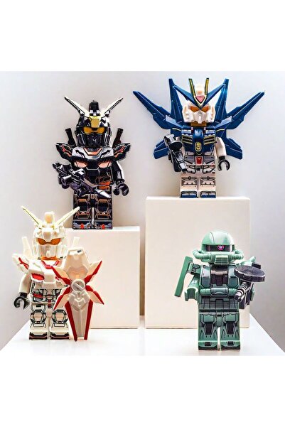 Choice 4 قطع من ميكا موبايل سوت، نموذج مصغر أسود اللون، أجنحة، لعبة تجميع للأ...