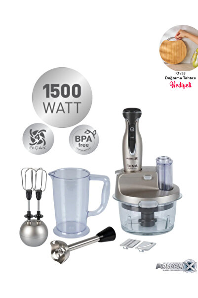 TEFAL Activflow Expert 4 Bıçaklı 1500W Güç 1,5 Litre Cam Hazneli Blendır & Doğrayıcı Mutfak Robotu