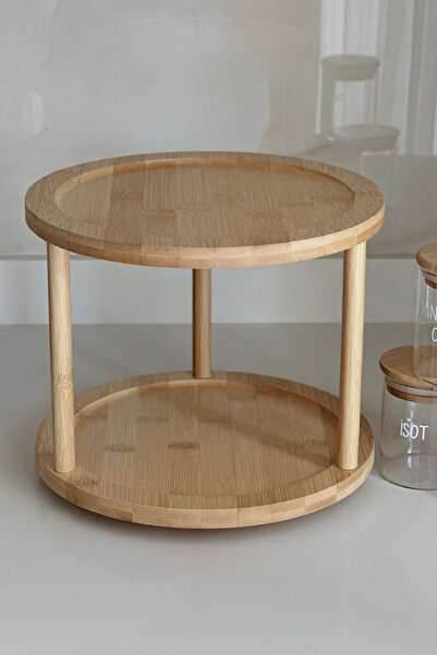 Dekorzdükkan Ahşap Döner Baharatlık Standı