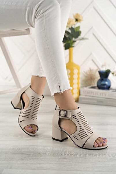 Nesil Shoes Conf 111 Ten Fermuarlı Yazlık Kadın Ayakkabı