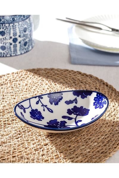 Madame Coco Οβάλ πιάτο Rêve Bleu Angers New Bone China
