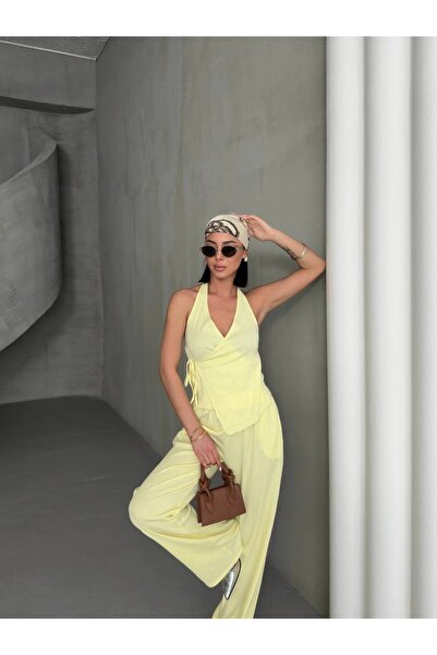 ARK MAĞAZALARI Back Low-Cut Neck Snap-On Double Suit