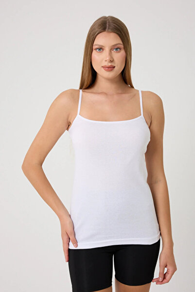 Bluezoni Women's 3-Piece Economical Pack Cotton Basic String Strap Tank Top