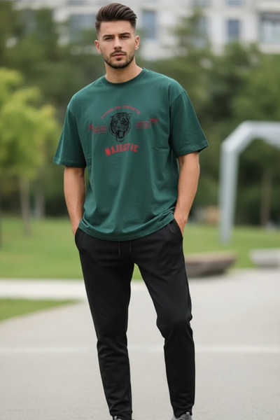 UNCİA OUTDOORS Nova sezona Majestic Štampano Oversize kroj unisex okrugla kra...