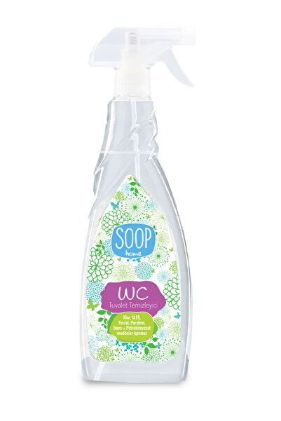 SOOP Home Tuvalet Temizleyici Spreyi 750 ml | Bitkisel Yağ Bazlı Sabun | 750 ml