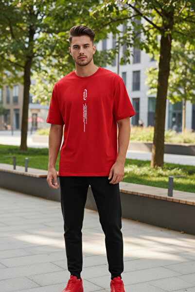 UNCİA OUTDOORS Μπλουζάκι Unisex με κάθετη στάμπα και λαιμόκοψη ποδηλάτου, νέα...