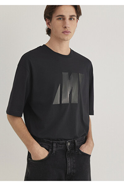 Mavi Μαύρο T-Shirt Pro Logo Χαλαρή Εφαρμογή / Χαλαρή Εφαρμογή 0612752 -71379