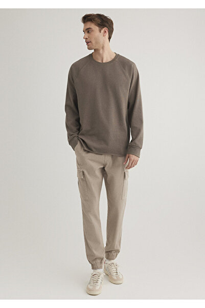 Mavi Hnědé tričko s dlouhým rukávem Regular Fit / Regular Fit 0612510 -70376