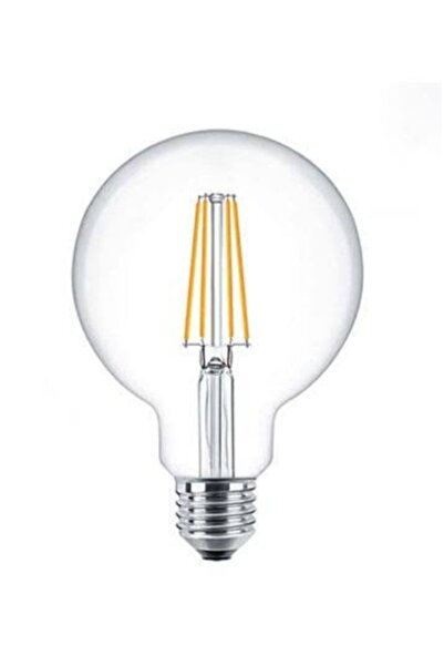 Osaka Light 8w 2700 Kelvin Sarı ışık E27 Duylu Şeffaf Flamanlı Led Glop Ampul 928 Lümen E Enerji