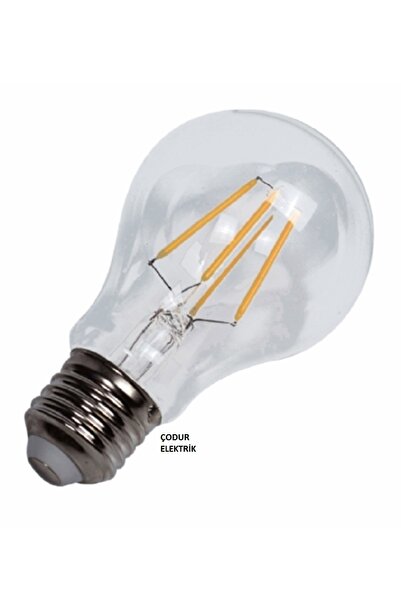 Osaka Light 6w = 50w Eşdeğer 6500 Kelvin Beyaz Işık E27 Duylu Flamanlı Şeffaf Led Ampul 760 Lümen A+ Enerji