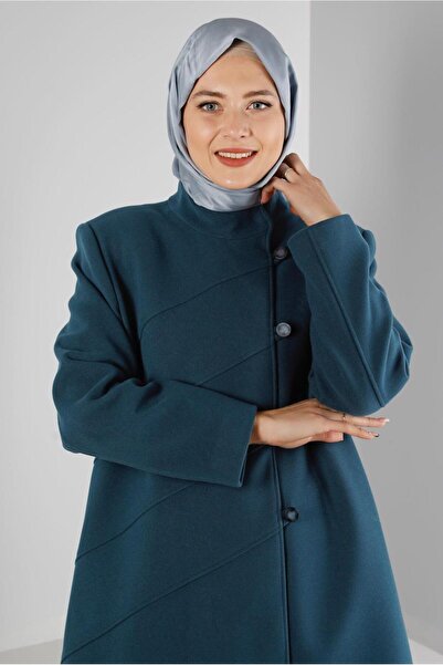 Alvina ПАЛТО З ДЕТАЛЮВАНИМ КНОПКОМ НА КОМИРІ 90278