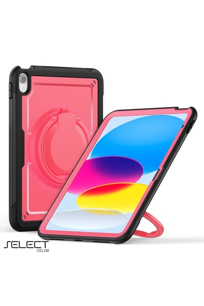 SELECT Shockproof iPad Case: 360° Protection, Thermoline Tech, Rotating Stand, iPad 10th Gen (10.9-inch).