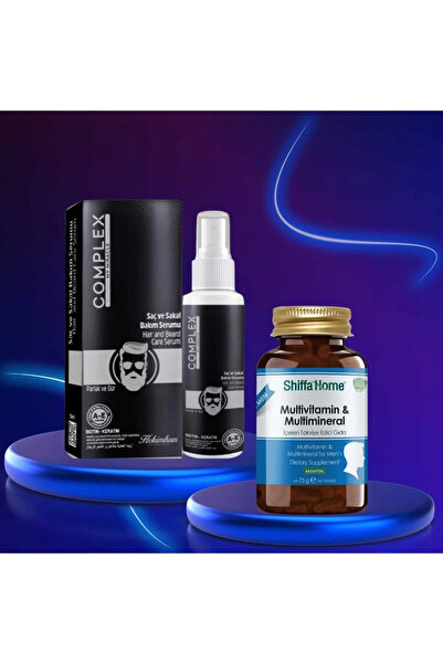 Çare Burada Saç ve Sakal Bakım Serumu Biotin ve Keratinli + Erkekler İçin Mul...