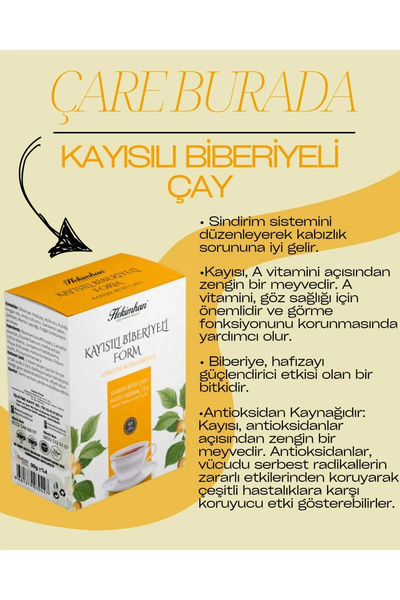 Çare Burada Kayısı Biberiyeli 45 süzen Poşet