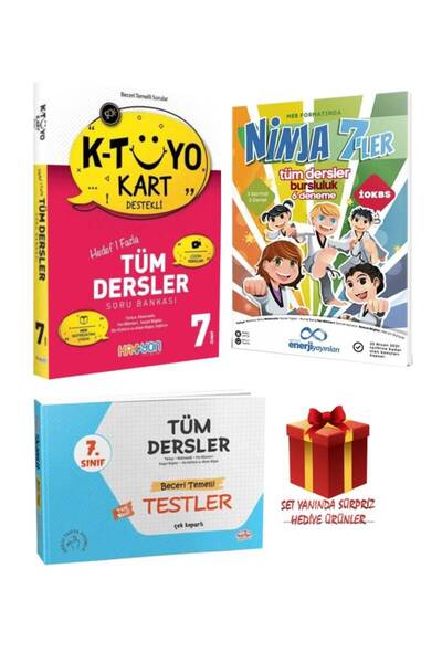 Gezegen Yayıncılık Katyon 7. Sınıf Tüm Dersler Soru Bankası+Deneme+ Editör Beceri Temelli Testler
