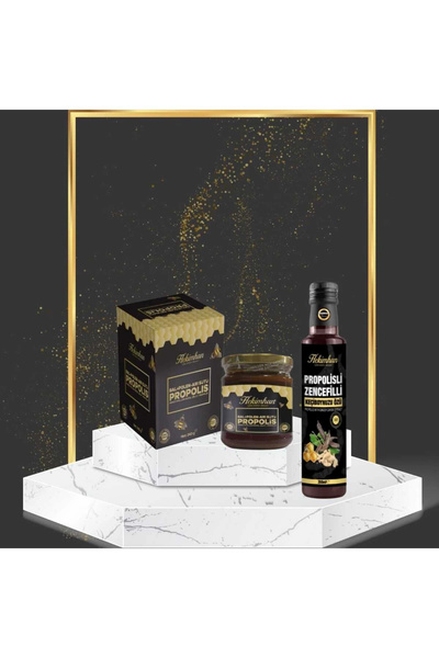 Çare Burada Bal Polen Arı Sütü Propolis 240 gr Propolisli Zencefilli Keçiboyn...