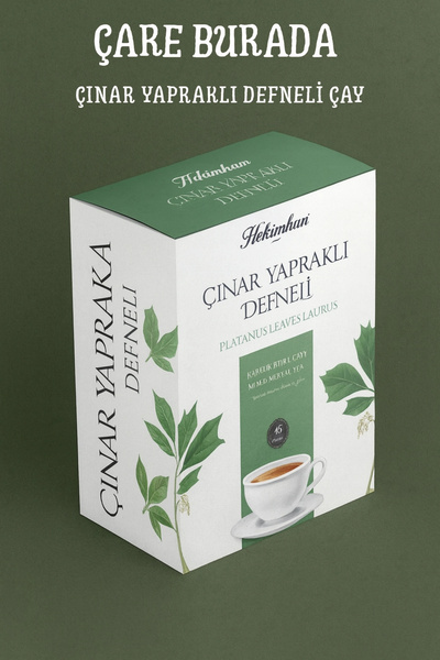 Çare Burada Çınar Yapraklı Defneli Çay 45 Süzen Poşet