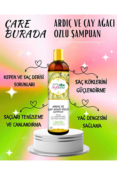 Çare Burada Ardıç ve Çay Ağacı Şampuanı 400 ml
