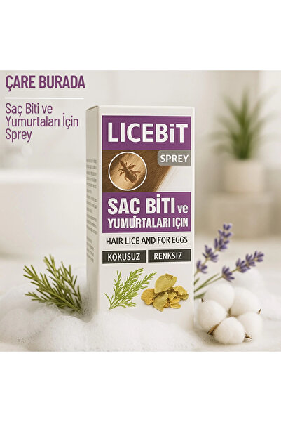 Çare Burada Licebit - Saç Biti ve Yumurtaları İçin Saç Spreyi 75 Ml (Kokusuz,...