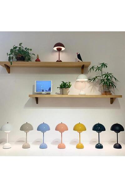 Torima LW-12 Şarjlı 3 Modlu Yuvarlak Masa Lambası Led Gece Lambası Kırmızı