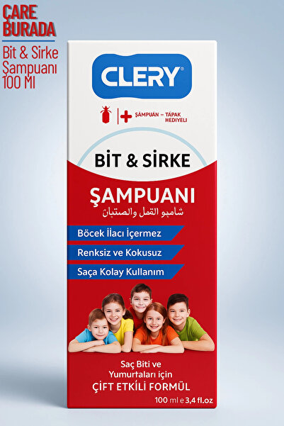 Çare Burada Clemy - Bit & Sirke Şampuanı 100 Ml (Tarak Hediyeli)