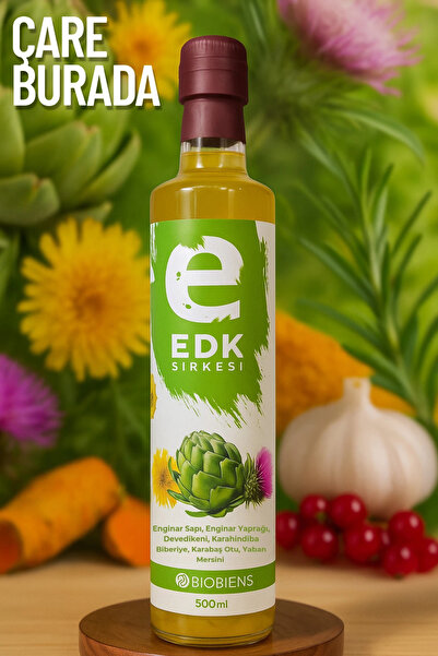 Çare Burada Enginar & Devedikeni & Karahindiba Sirkesi 500 ml (Biberiye, Karabaş Otu, Yaban Mersini)