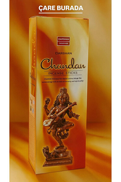 Çare Burada Darshan Incense - Chandan 20'li Çubuk Tütsü (Spritüel Deneyim & M...
