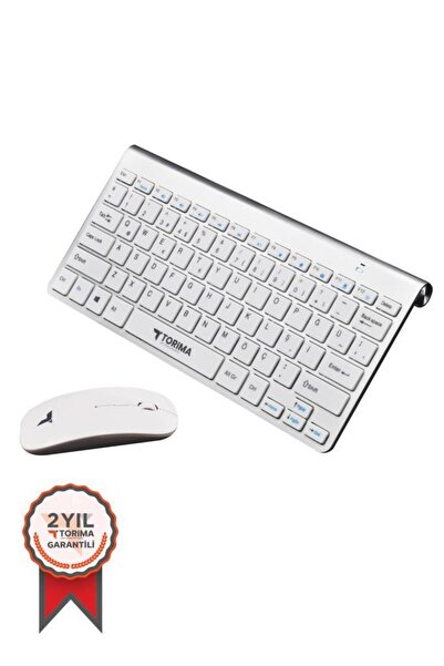 Torima Klavye Mouse Seti Akıllı Kablosuz TMK-05 Beyaz