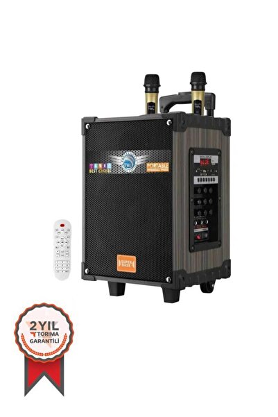 Torima Bluetooth Hoparlör Mikrofonlu Kumandalı Işıklı Speaker LT-910 Siyah