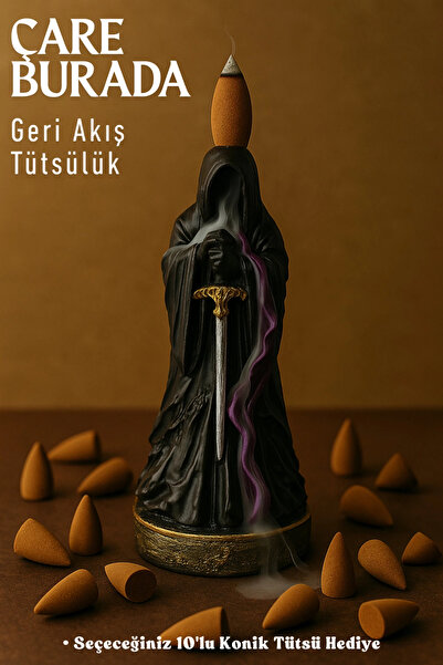 Çare Burada Azrail Geri Akış Tütsülük (Seçeceğiniz 10'lu Konik Tütsü Hediye)
