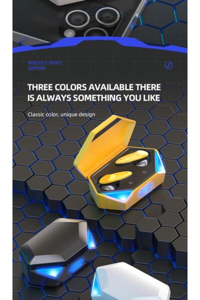 Torima Oyuncu Kulaklığı Kablosuz Kulakiçi Rgb Işıklı Çift Mikrofonlu 3 Modlu Bluetooth 5.2 Tg-g20