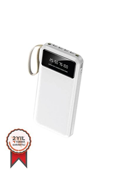 Torima TRM-1011 Beyaz 4 Çıkışlı 10.000 Mah Powerbank