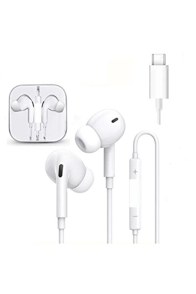 Torima Kablolu Kulaklık Typ-c to Stereo Kulakiçi Kulaklık TC03 Beyaz