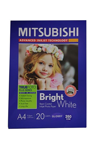 Mitsubishi Χαρτί γυαλιστερό A4 260gr για εκτύπωση Inkjet