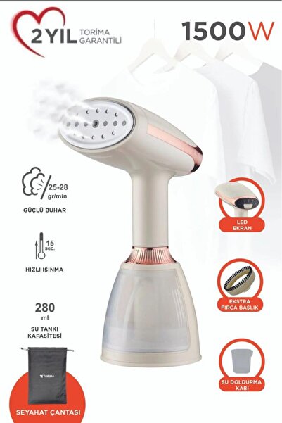 Torima Ky-003 White Steam Wrinkle Remover 1500W Portable Travel Size Vertical Iron