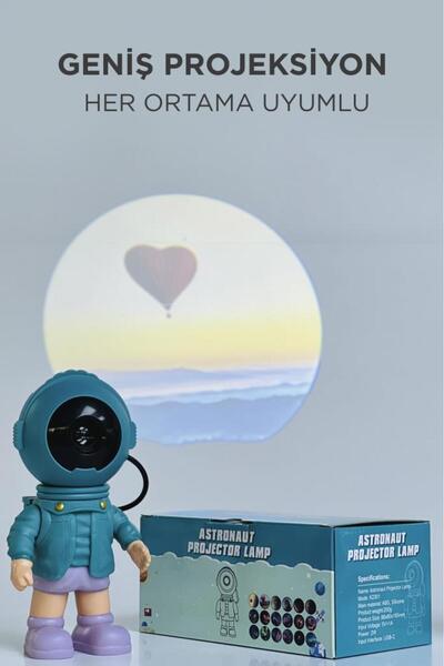 Torima LW-37 Mavi Astronot Projektör Gece Lambası Gökyüzü Star Projeksiyon Kumandalı Aydınlatma