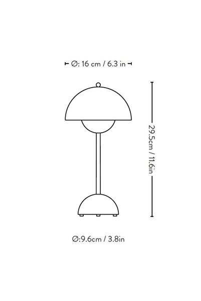 Torima LW-12 Şarjlı 3 Modlu Yuvarlak Masa Lambası Led Gece Lambası Kırmızı