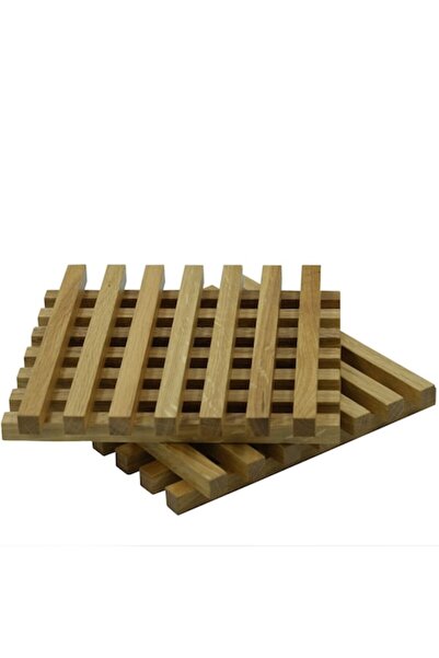 OEM Universal Hot Pot Holder, Set of 2, Oak Wood, 22.5cm x 22.5cm