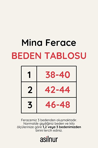 ASİLNUR Mina Ferace Stone