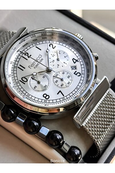 Ferrucci Function Erkek Tasarım Kol Saati+bileklik Hediyeli