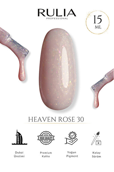 Rulia Professional Rulia Kalıcı Oje Heaven Rose 30 15 ml - Made in Dubai - Pr...