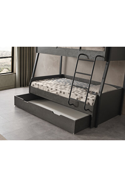 inegoldeneve Storm Siyah Ranza, Çocuk Ranza 100*200 cm - Avrupa İhracat Kalitesi