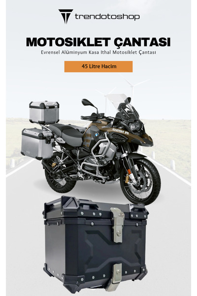 C9 Universal Alüminyum Kasa Ithal Motosiklet Çantası Tpx45b Motor Çantası 45 ...