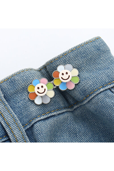 Choice Mix Color Sunflower Waist Tightener Button - Adjustable No-Sew Detacha...