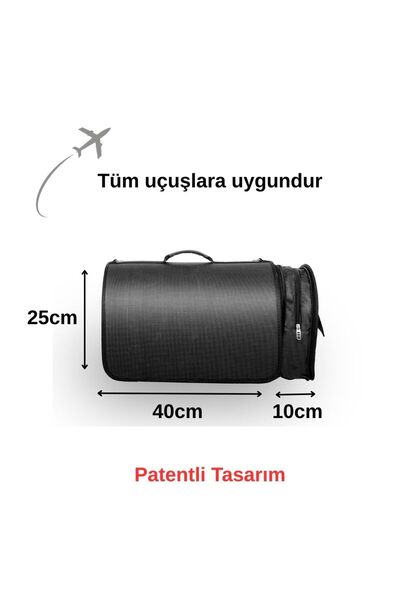 Flybag Kedi Köpek Taşıma Çantası Uçak Içi Evcil Hayvan Seyahat Çantası Körüklü Flybag