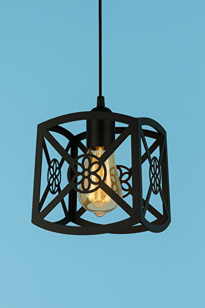 VENON Geometrik Avize Çiçek Desenli Tekli Sarkıt Avize Spor Avize Retro Antre...