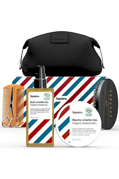 Sapiens Complete set for beard and mustache care Sapiens, beard oil 50ml, beard balm 60ml