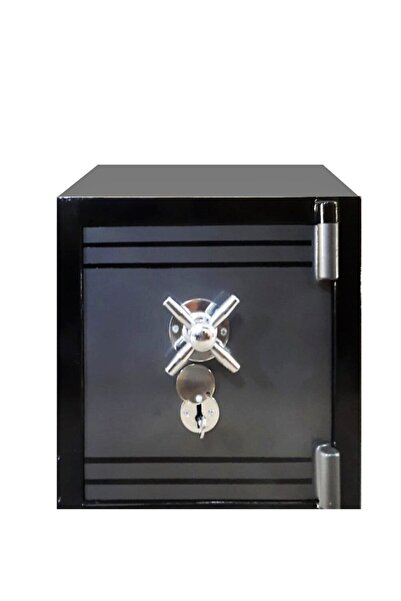 ÖMER FARUK ÇELİK PARA KASALARI izmir Çelik Para KasasI Siyah-gri 40 Cm