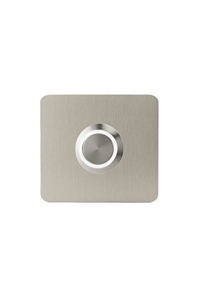 LOCKWAY Z-401B Paslanmaz 304 Kare Zil butonu 52x52mm Beyaz Led